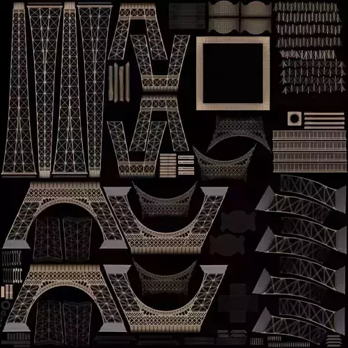torre eiffel 3D 3D print model