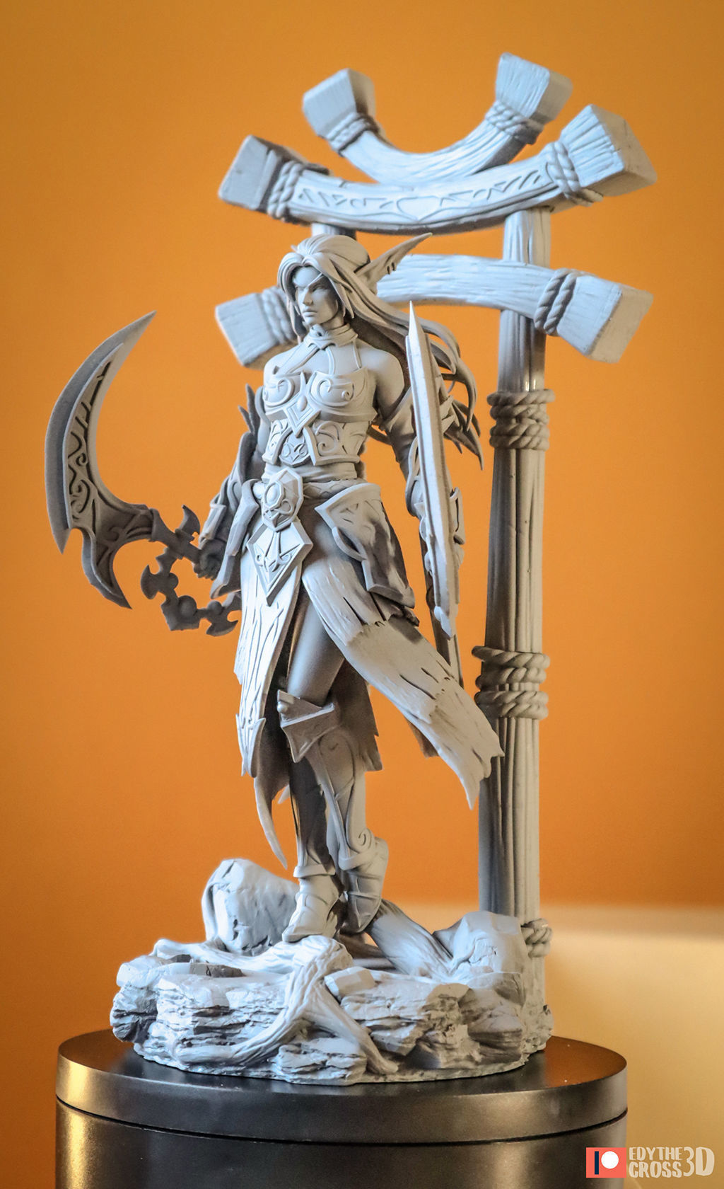 Tyrande Whisperwind - World of Warcraft 3D print model_7