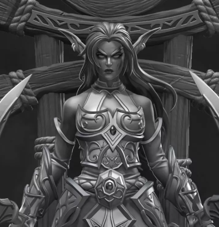 Tyrande Whisperwind - World of Warcraft 3D print model_0