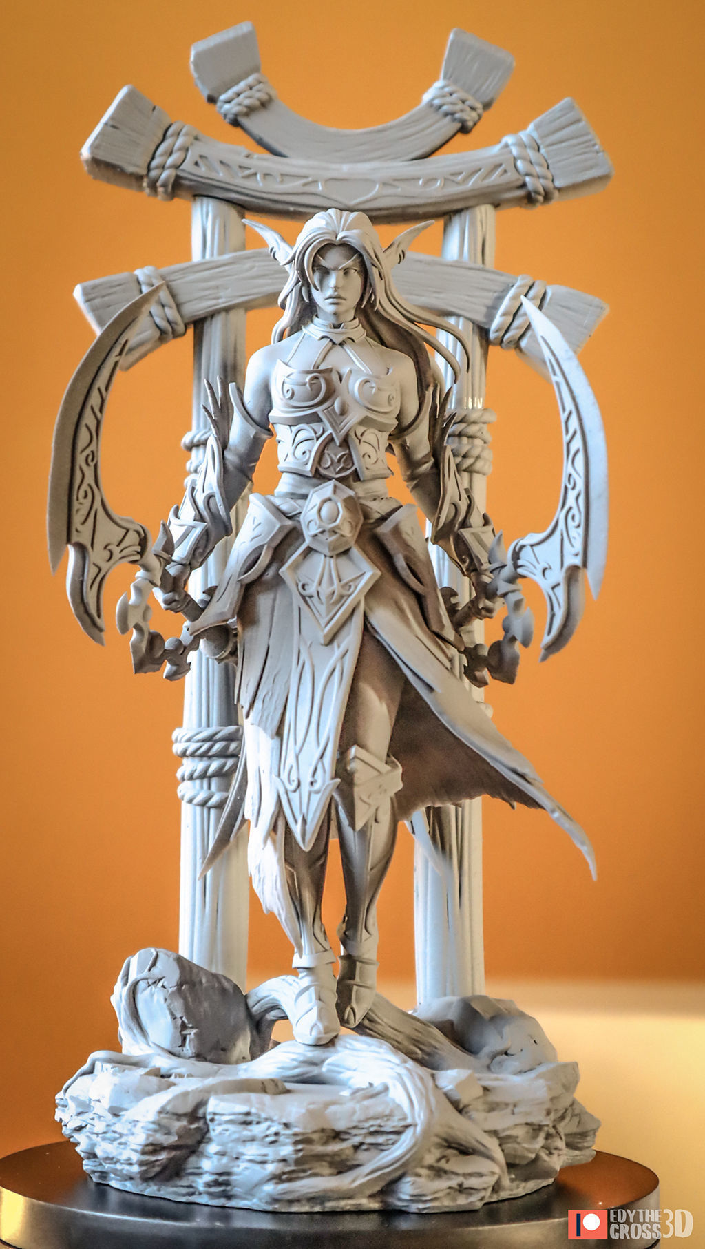 Tyrande Whisperwind - World of Warcraft 3D print model_6