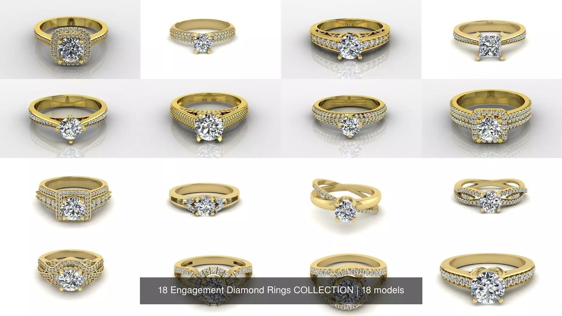 18 Engagement Diamond Rings COLLECTION _0