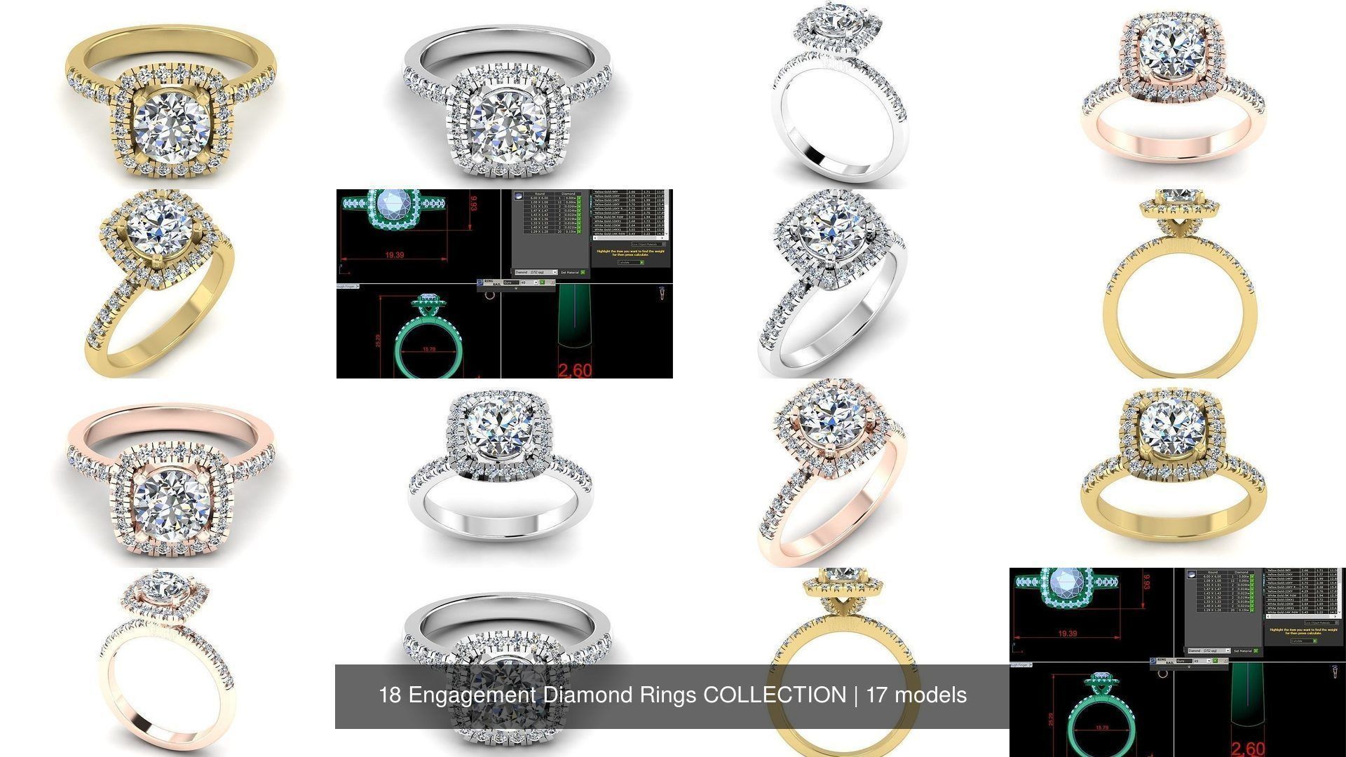 18 Engagement Diamond Rings COLLECTION _4