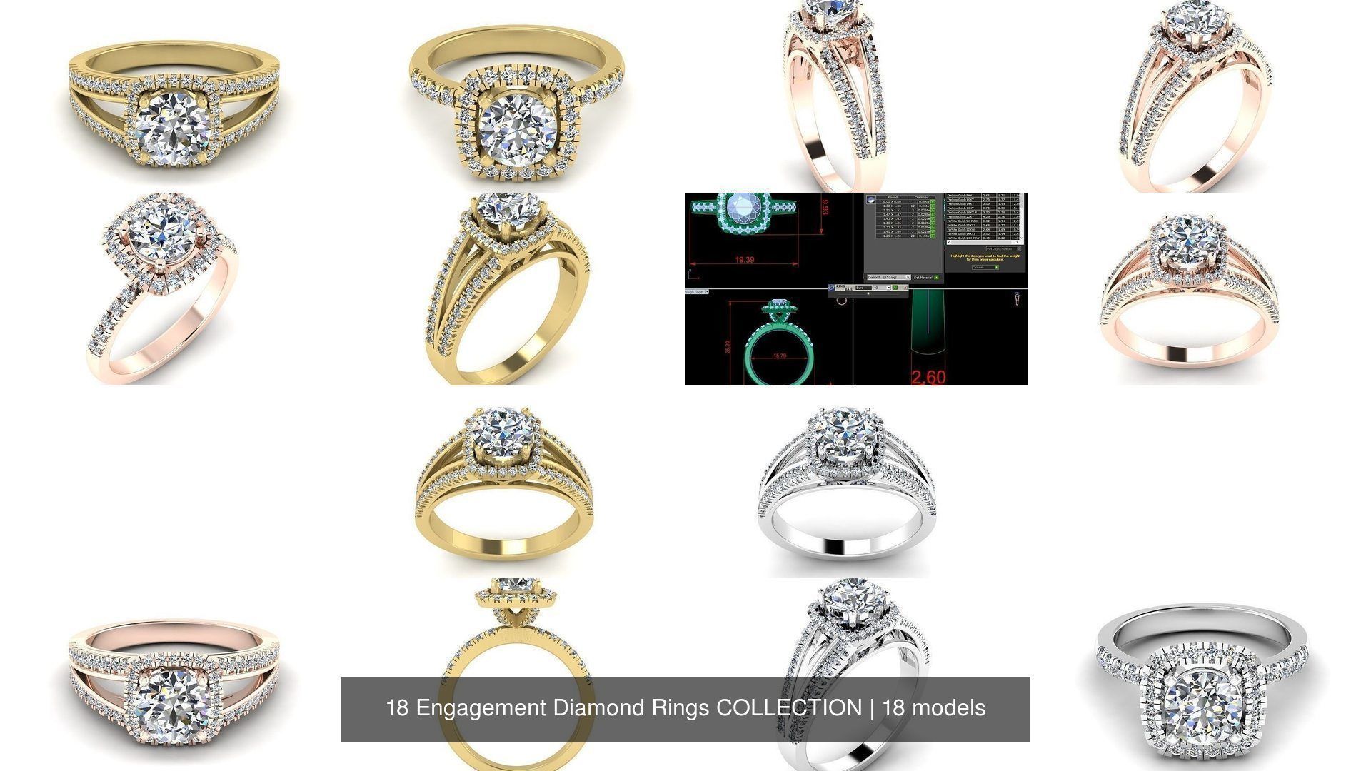 18 Engagement Diamond Rings COLLECTION _5