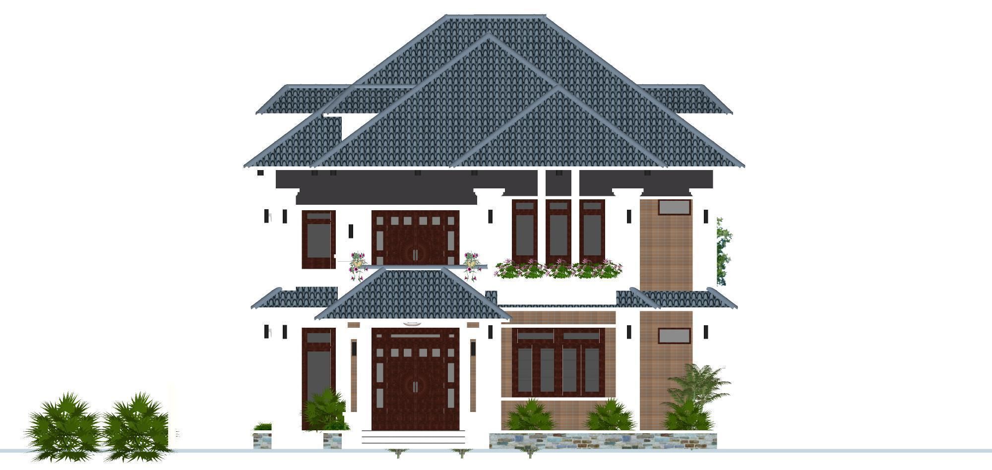 P185-Sketchup 1001 - House  3D model_24