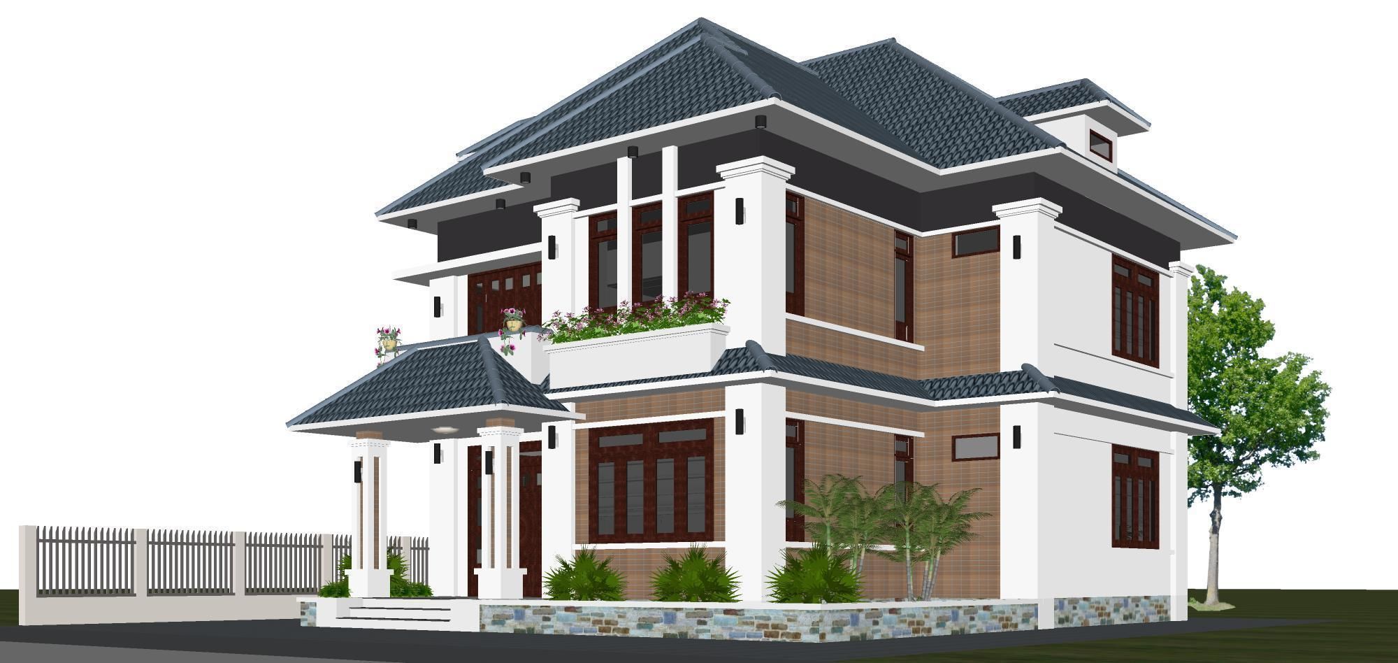 P185-Sketchup 1001 - House  3D model_22