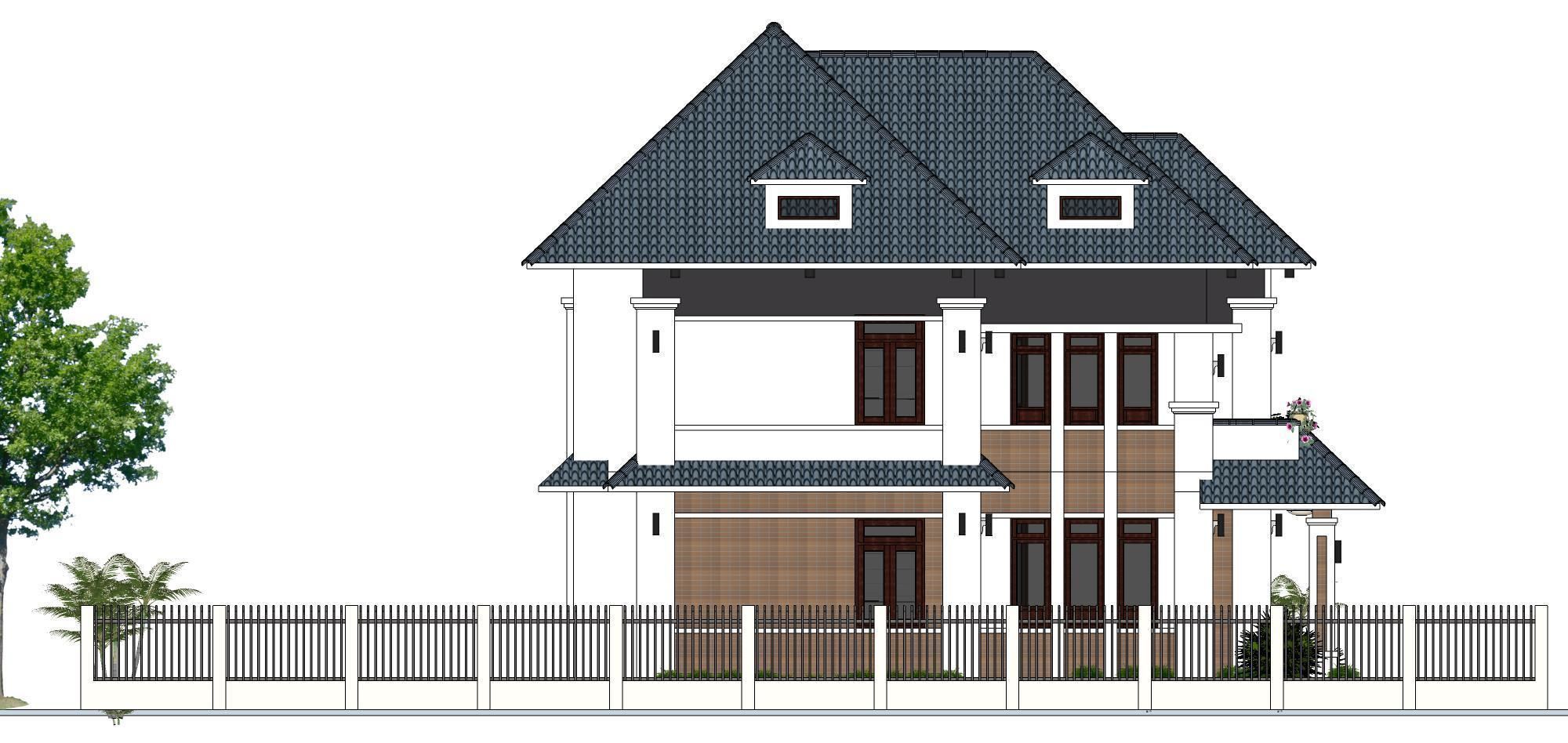 P185-Sketchup 1001 - House  3D model_7