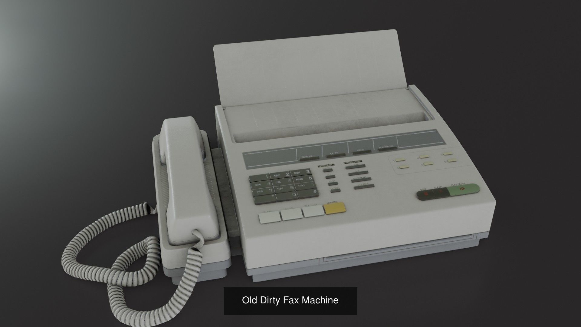 Old Office pack 3D Model Collection_2