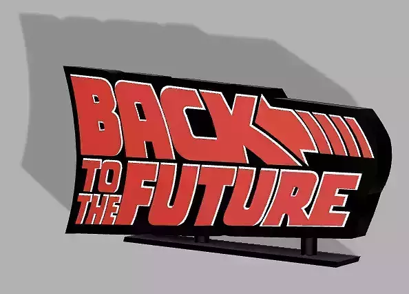 Back to the future LED Lamp 3D print model