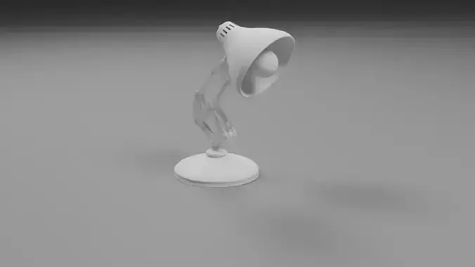 lamp pixar low poly