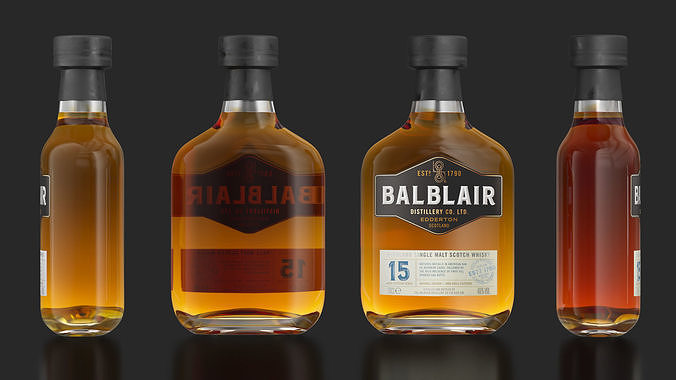 Balblair Single Malt Scotch Whisky Bottle 3D model 6