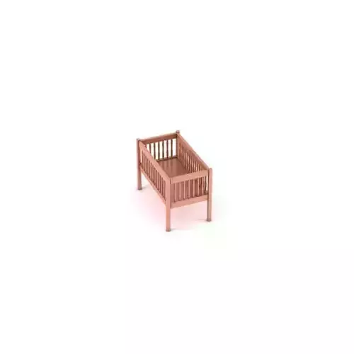 Brown Baby Crib
