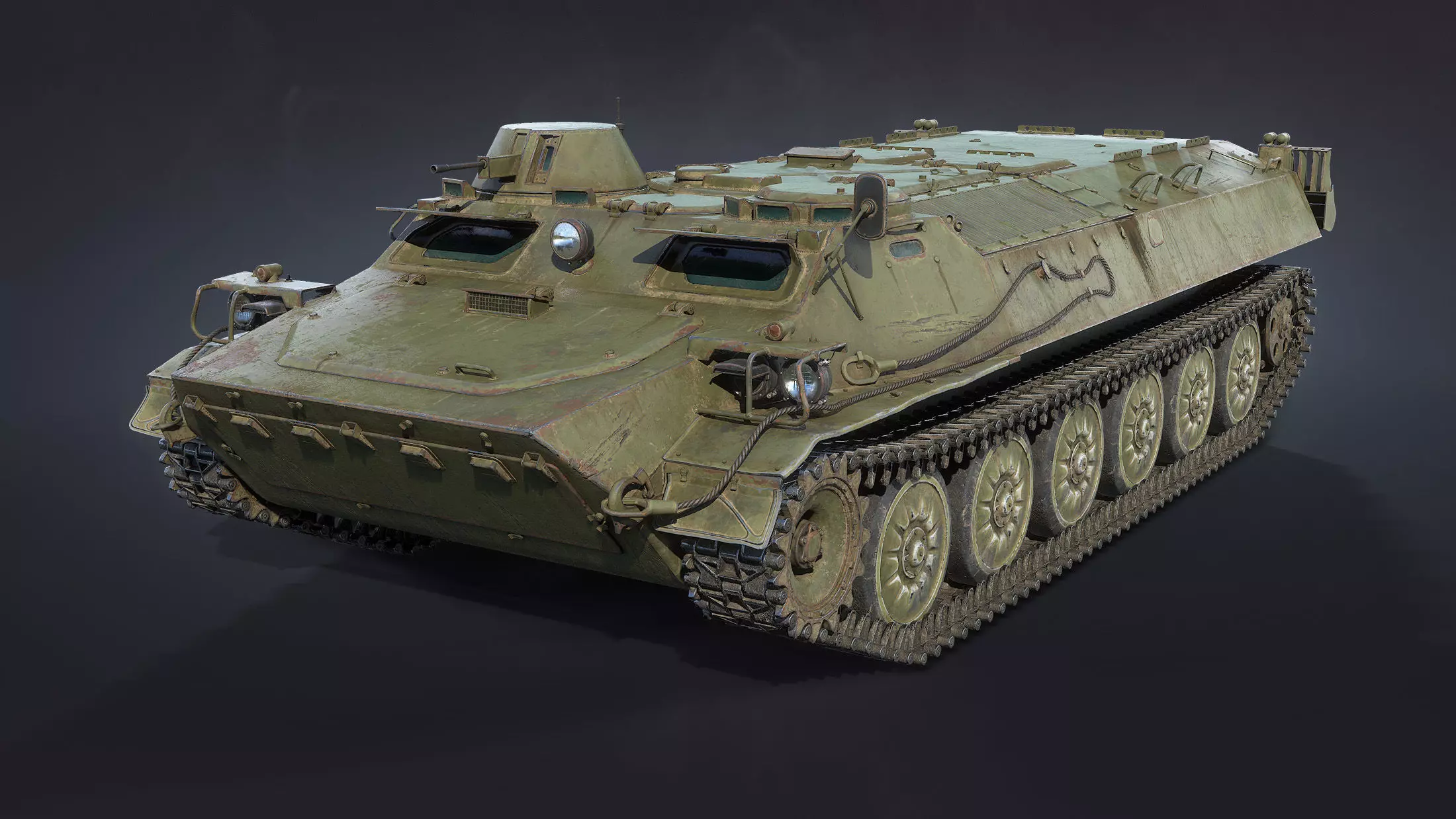 MT-LB Armored Tracked Vehicle 3D model