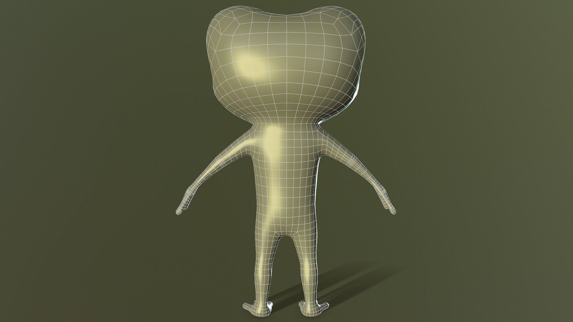 Mr Cracker Frog Low-poly 3D model_5