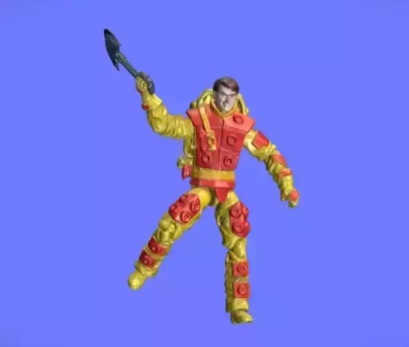 GI-JOE NEW FLAMETHROWER FIGURE - 3D SCAN