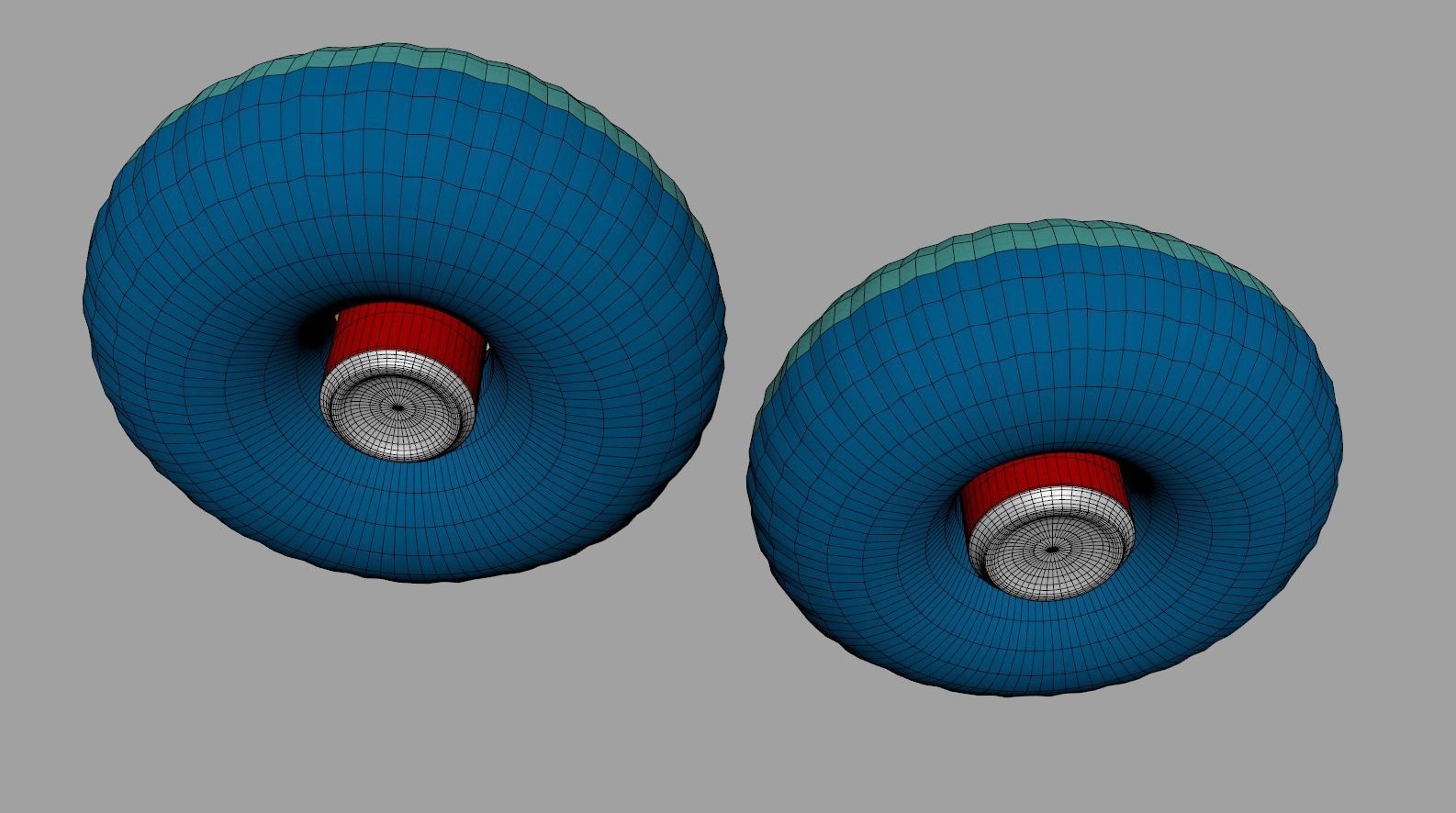Inflatable Palm Island Drink Holder 3D model_16
