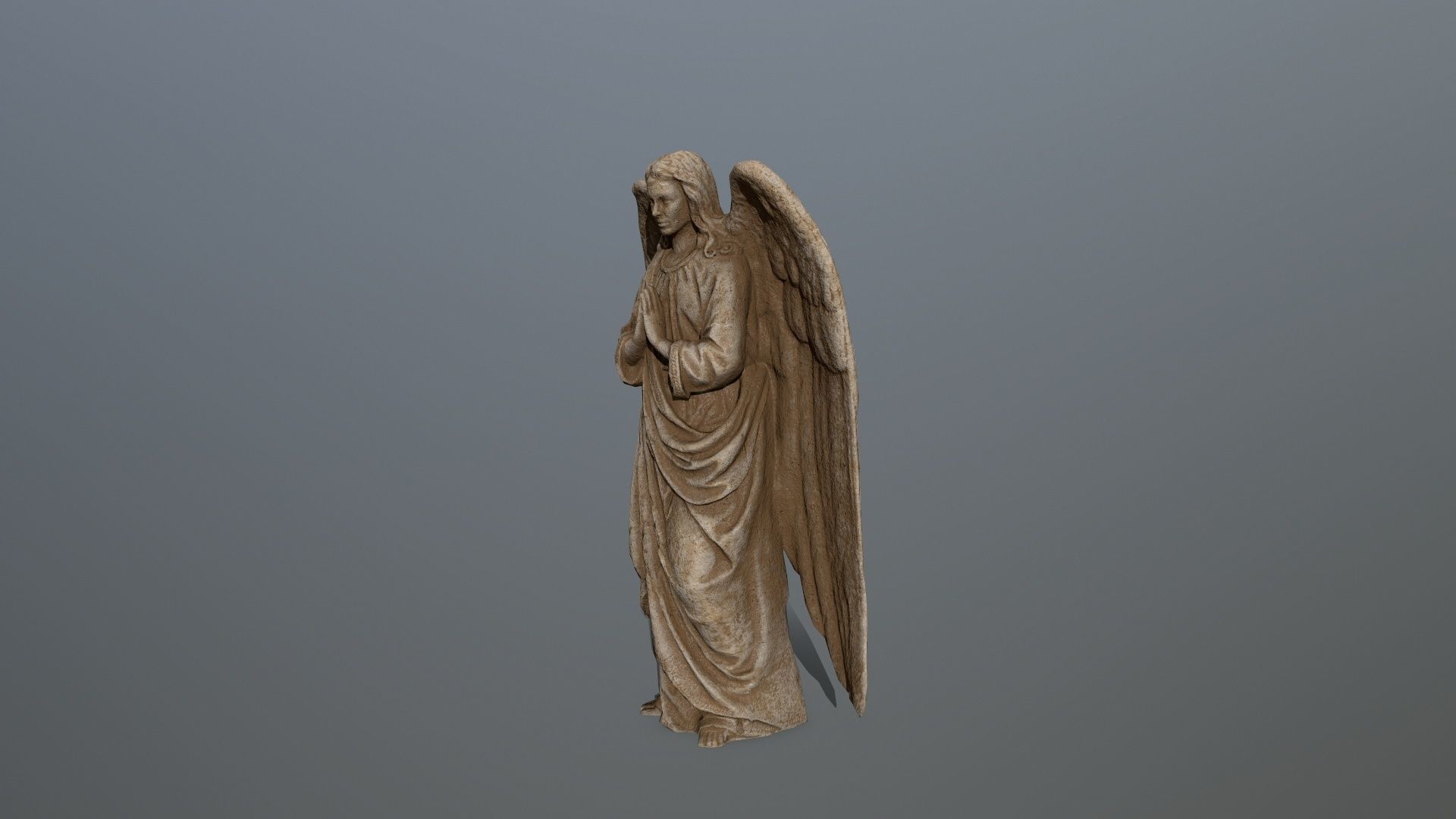 greek statue Low-poly 3D model_5