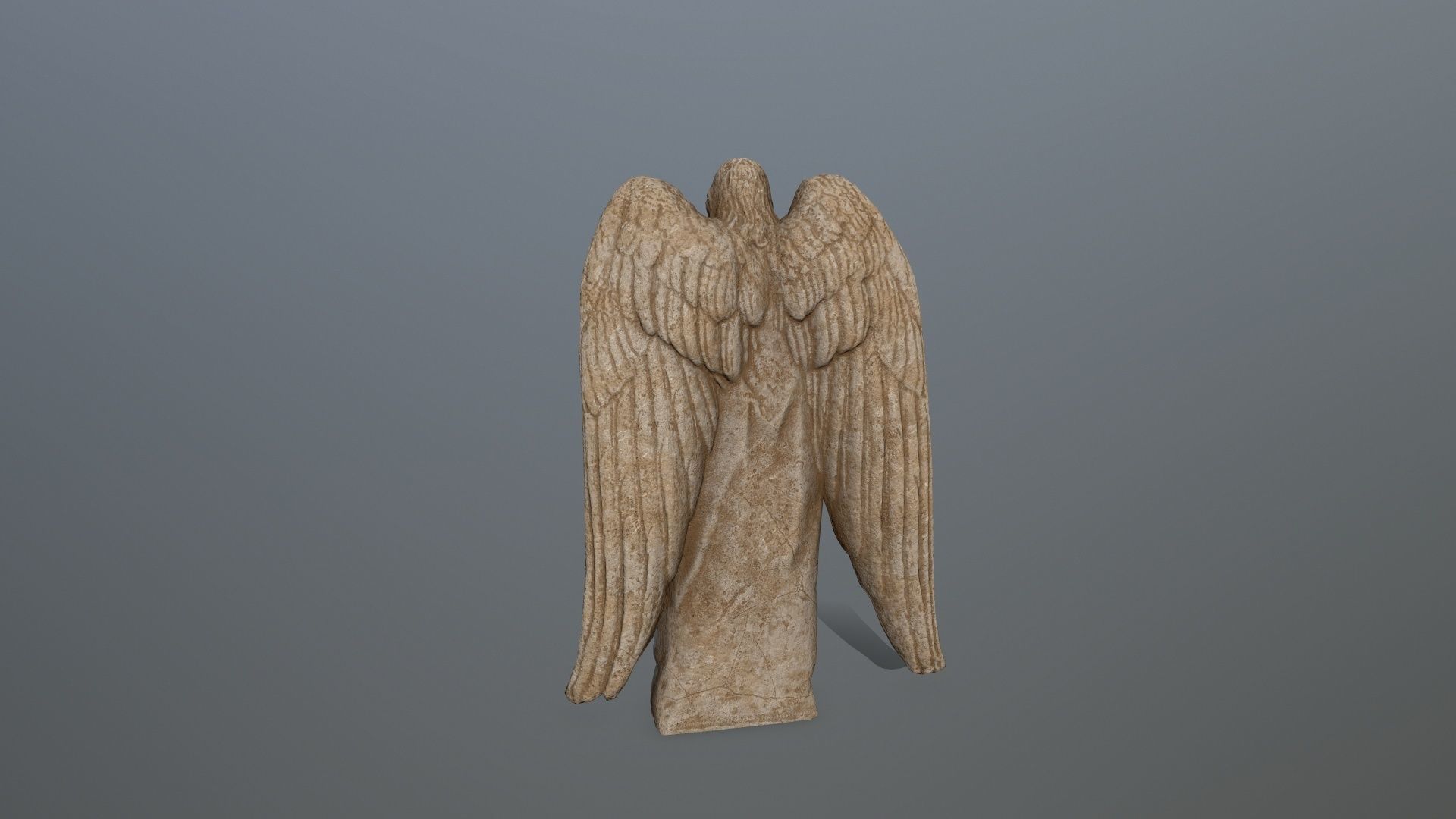 greek statue Low-poly 3D model_3