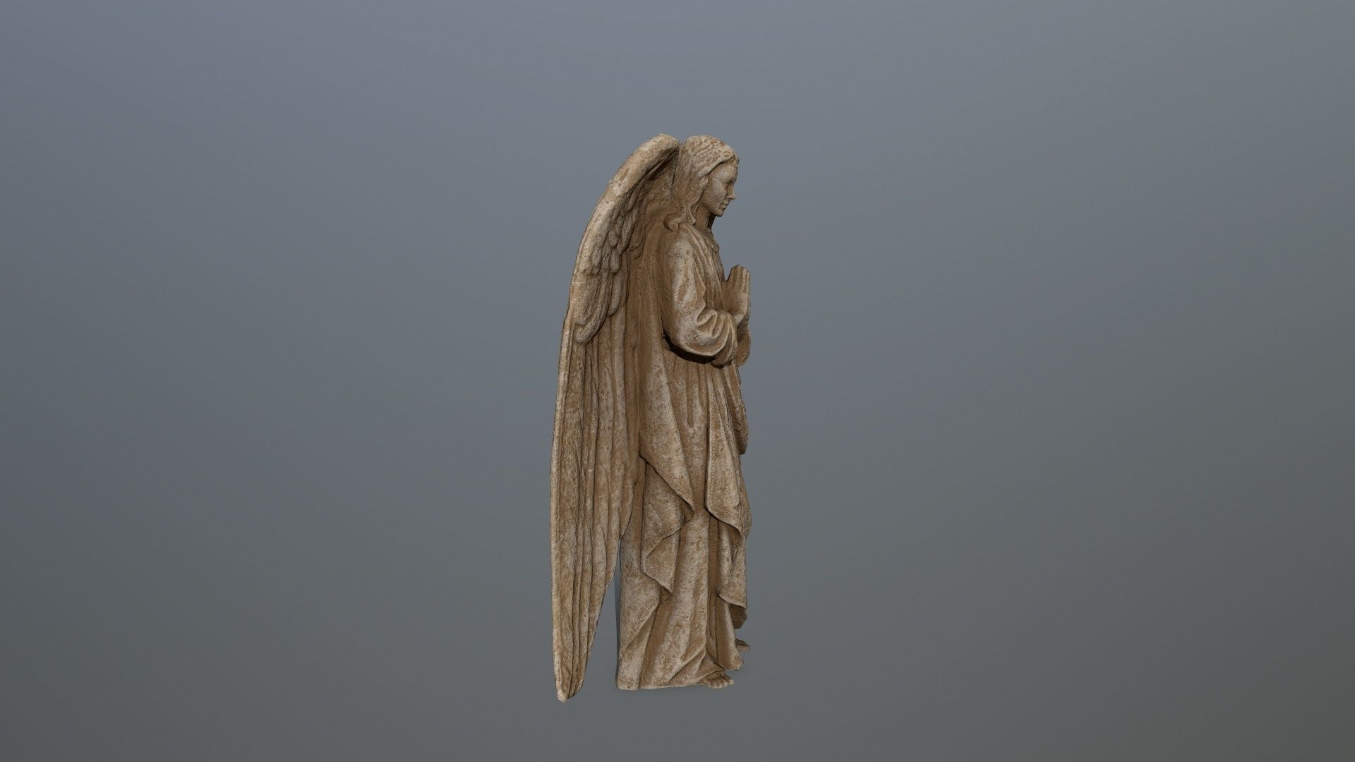 greek statue Low-poly 3D model_1