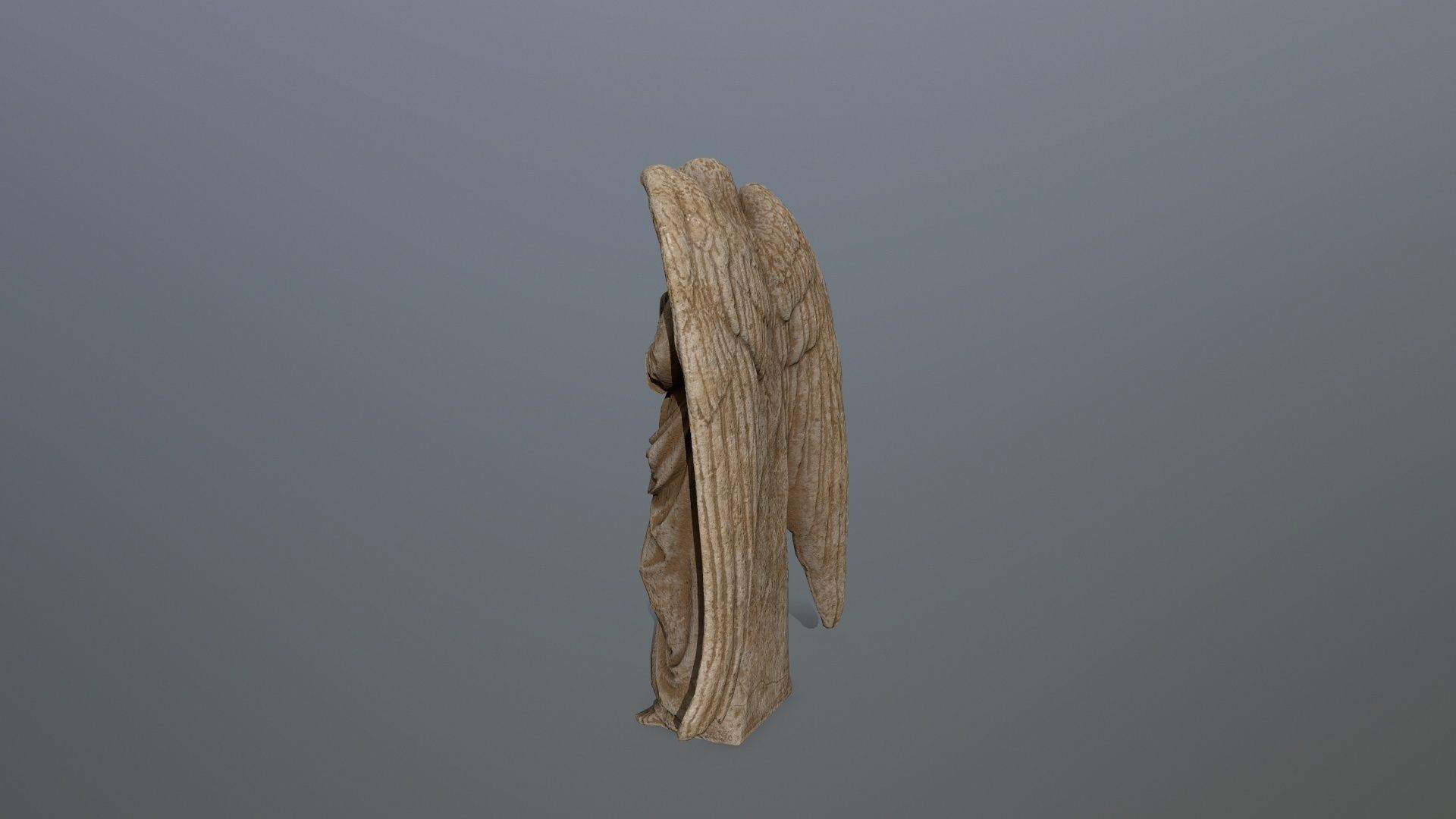 greek statue Low-poly 3D model_4