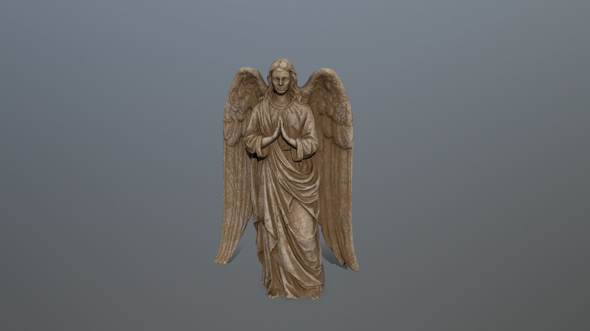 greek statue Low-poly 3D model_6
