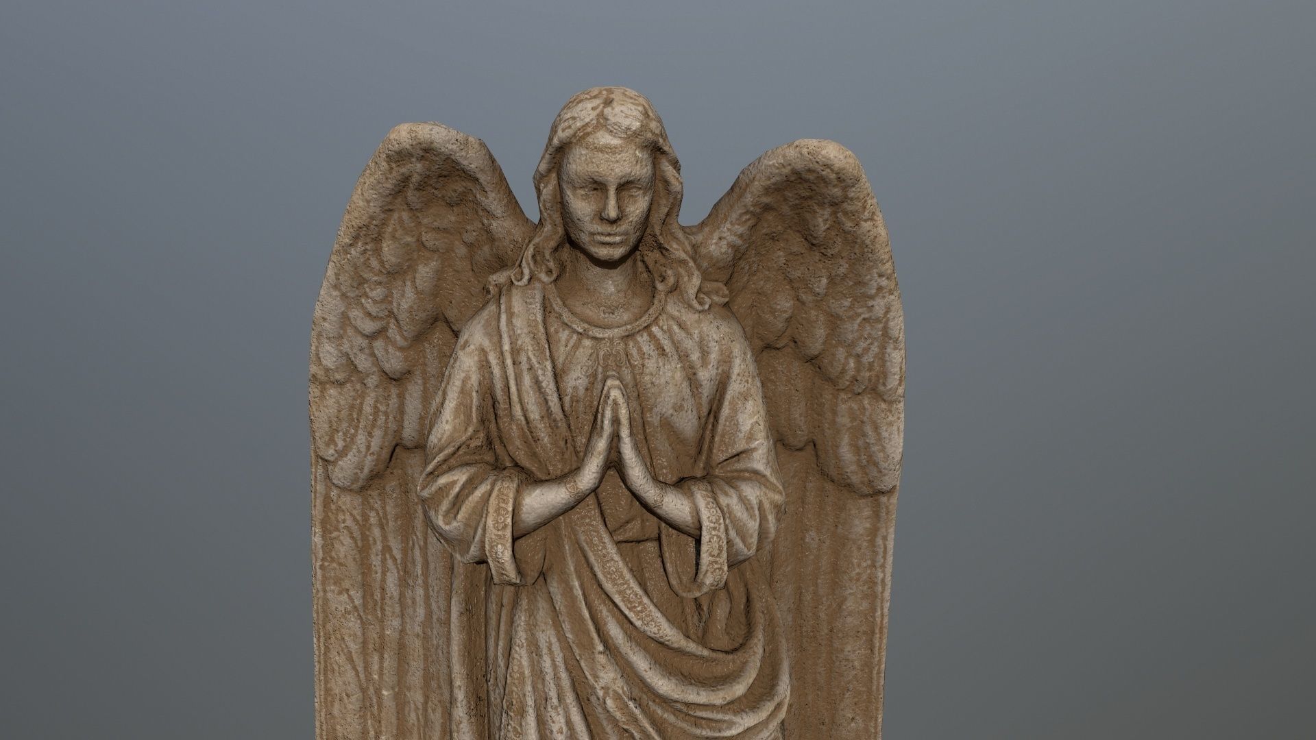 greek statue Low-poly 3D model_7