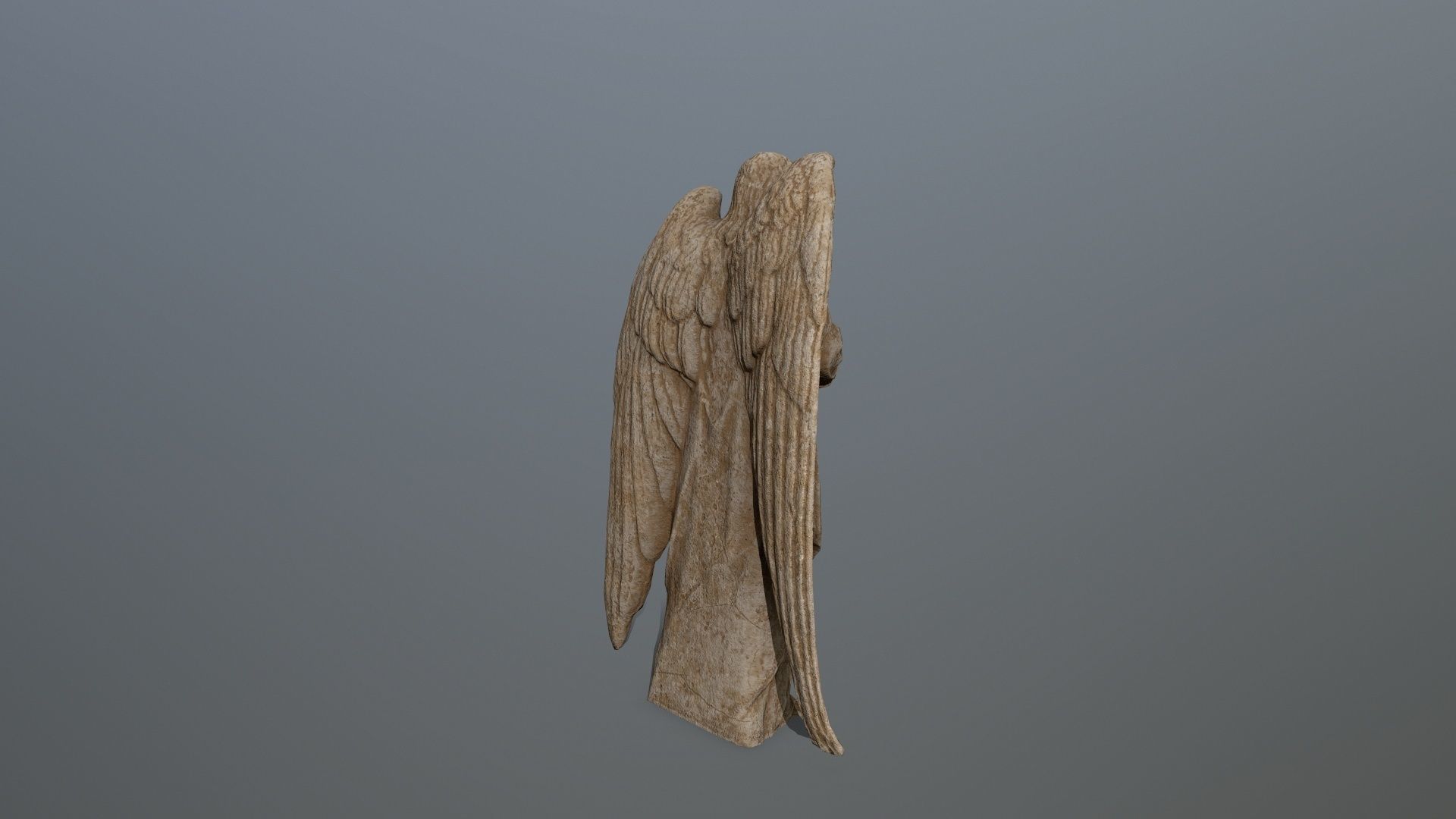 greek statue Low-poly 3D model_2