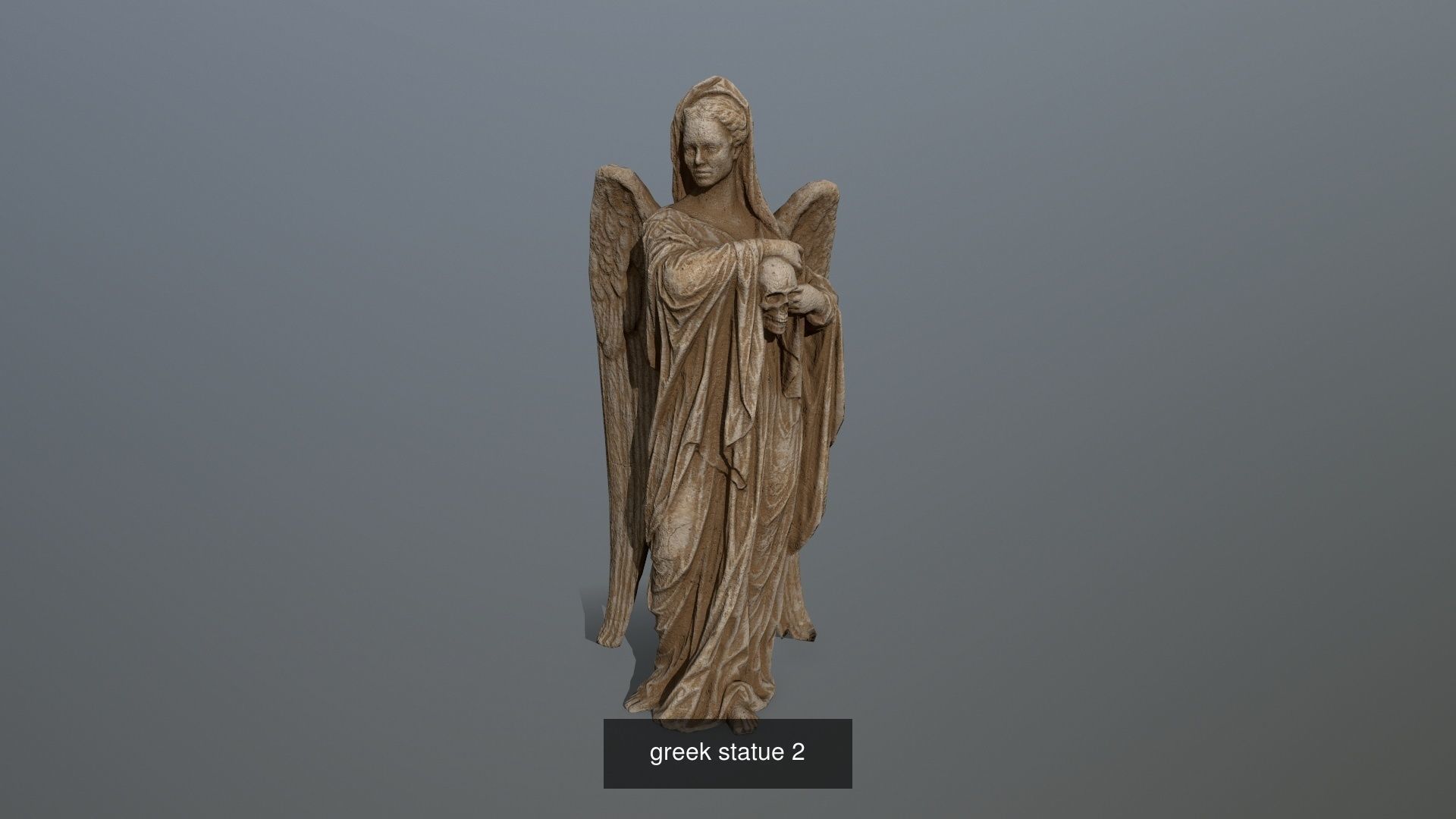 greek angel statue 3D Model Collection_2