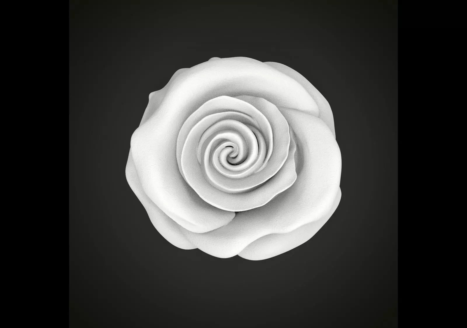Realistic rose flower 3D print model_0