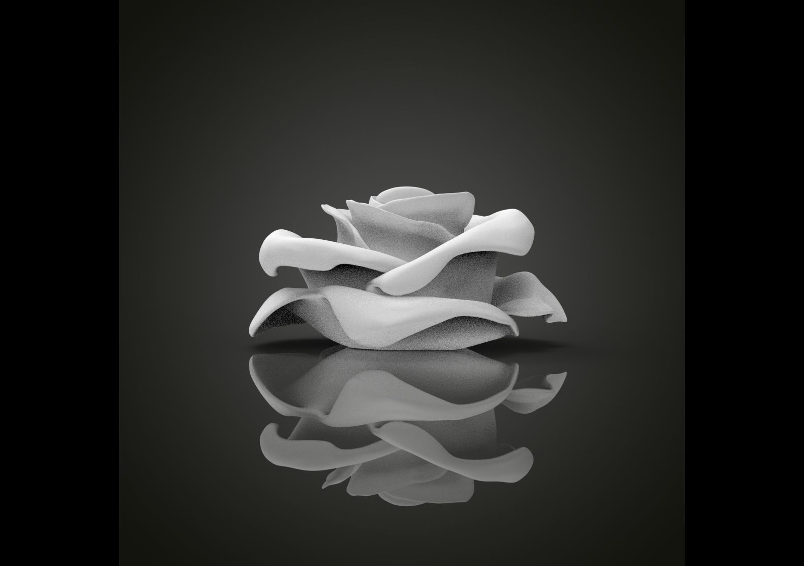 Realistic rose flower 3D print model_6