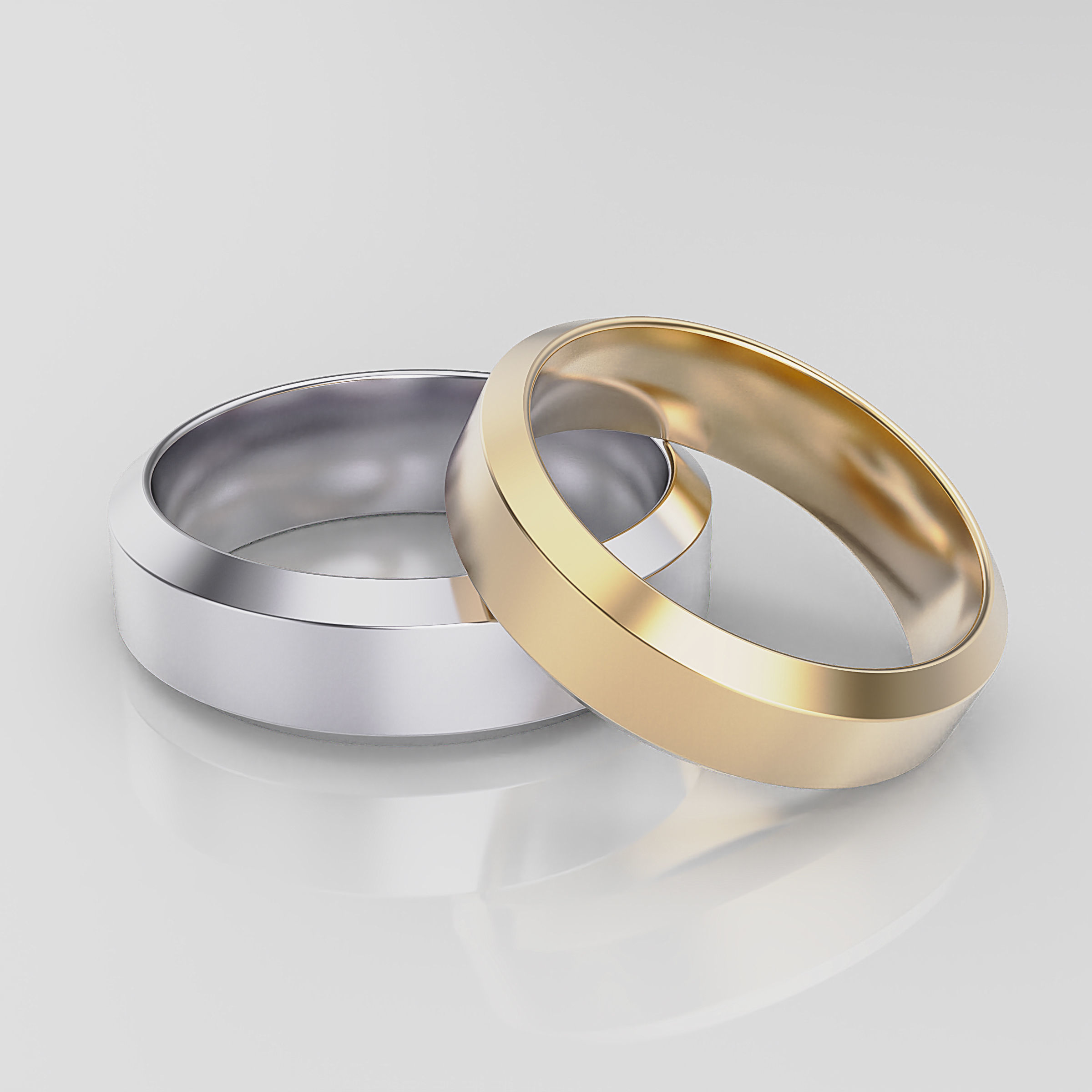 Wedding Band Men 3D print model_1