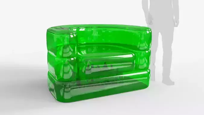 Inflatable Cooler Sofa 3D model
