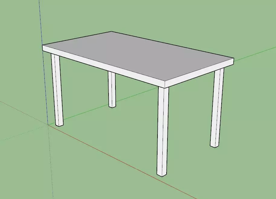 aadasdqeasdasq table with top and legs Free 3D model_0