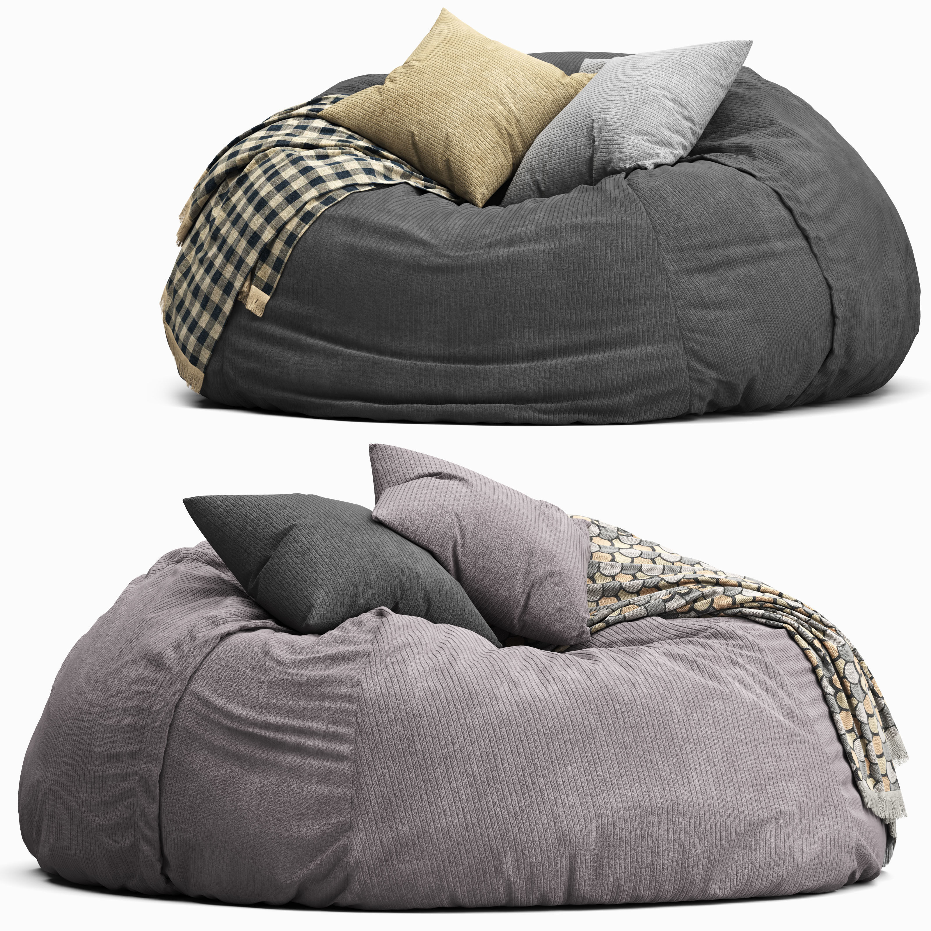 Beanbag Cord  3D model_0