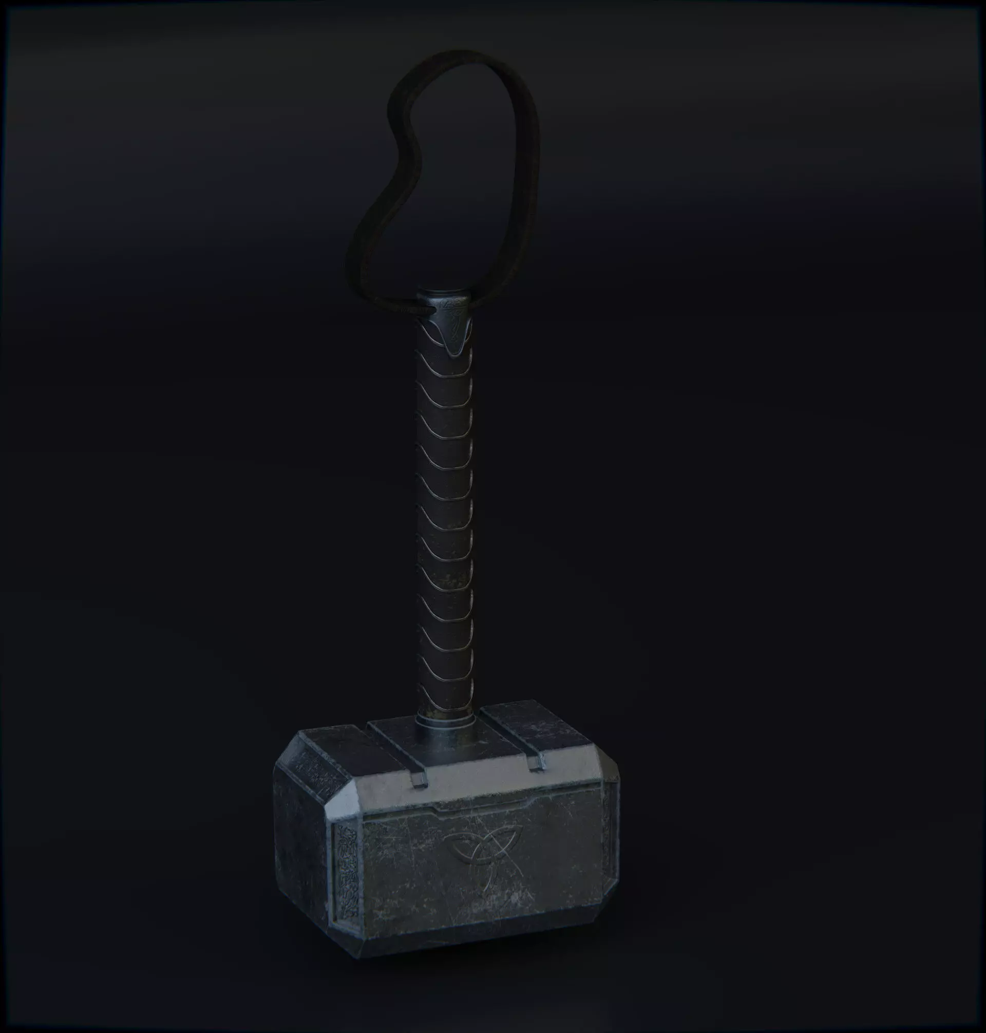 Mjolnir thor hammer Free 3D model_0