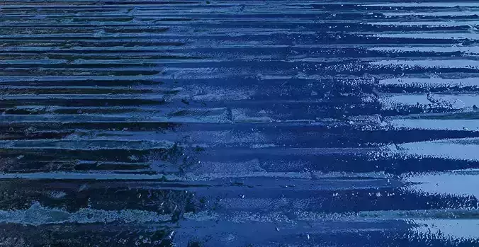 Blue Corrugated Steel PBR Texture