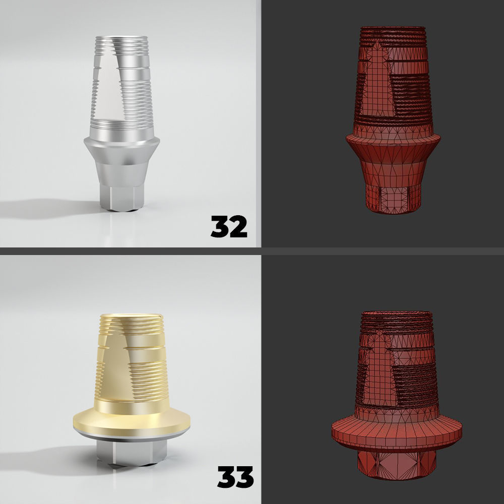 39 Titanium bases for dental implants 3D model_17