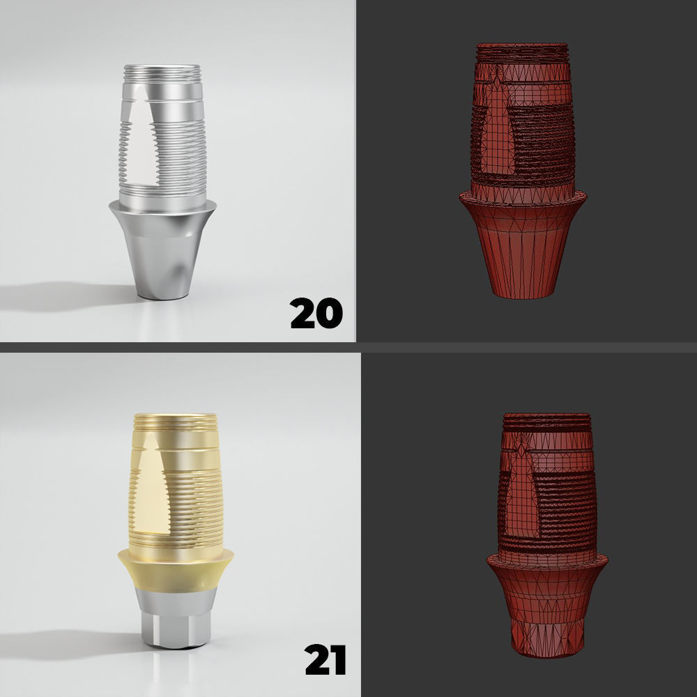 39 Titanium bases for dental implants 3D model_11