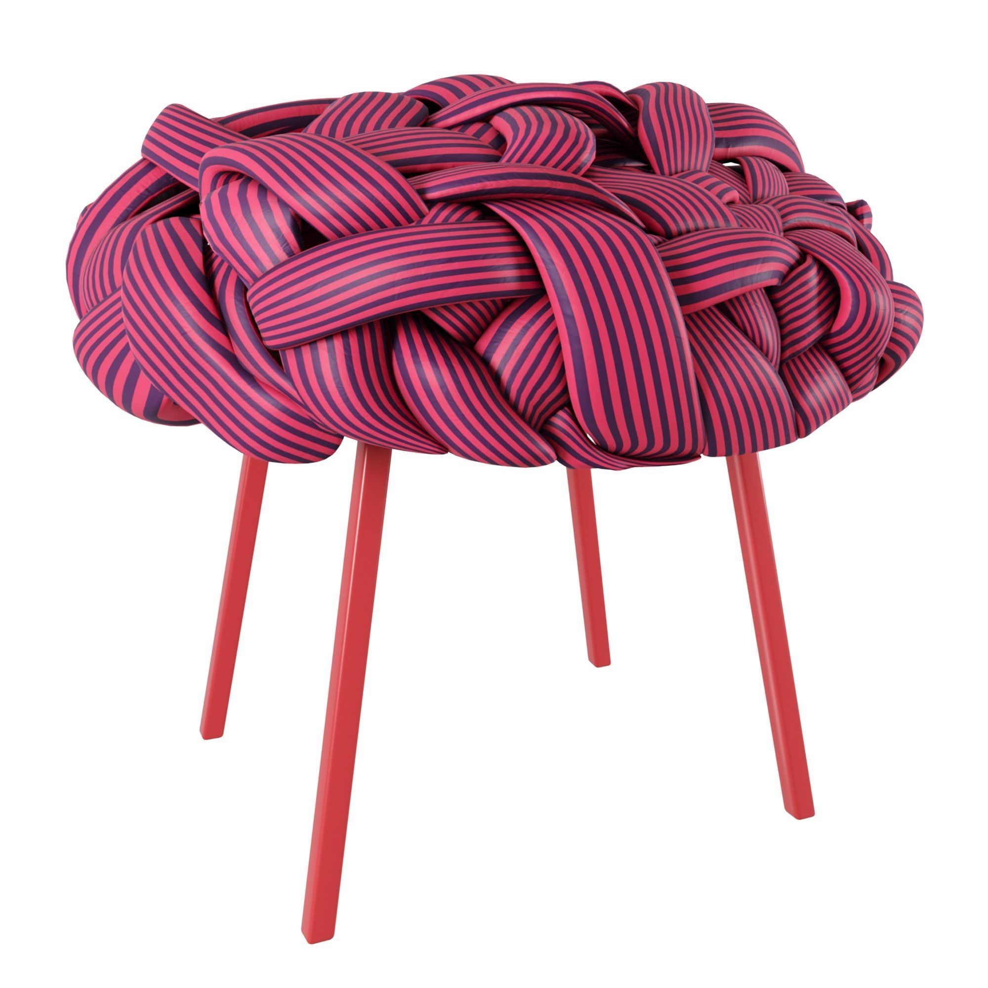 Pouf cloud 3D model_2