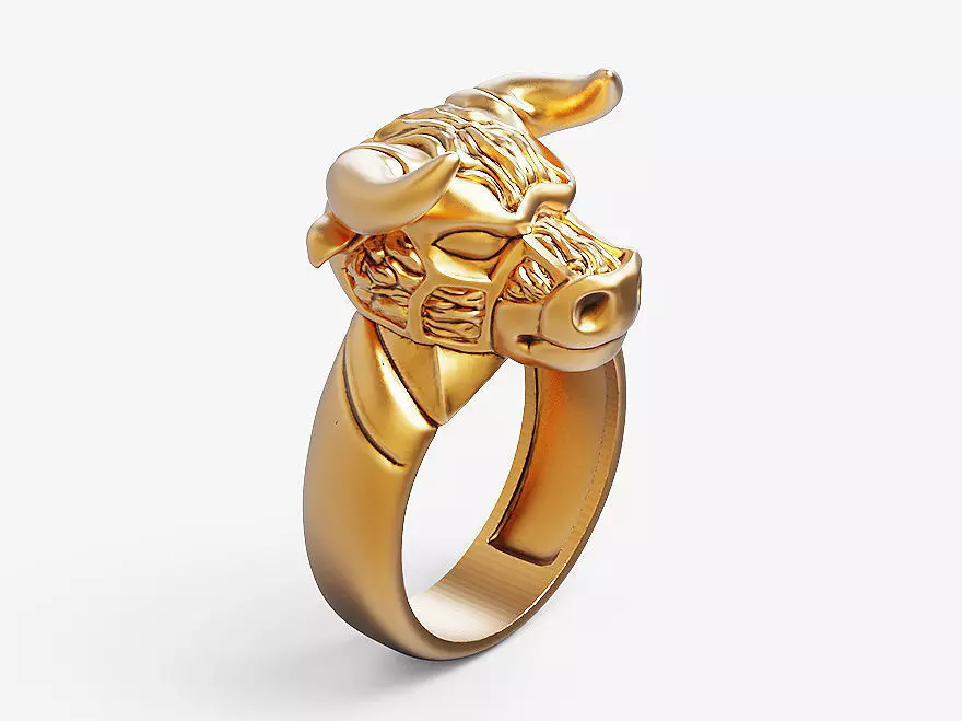 Red bull ring Silver Gold Print 3D print model