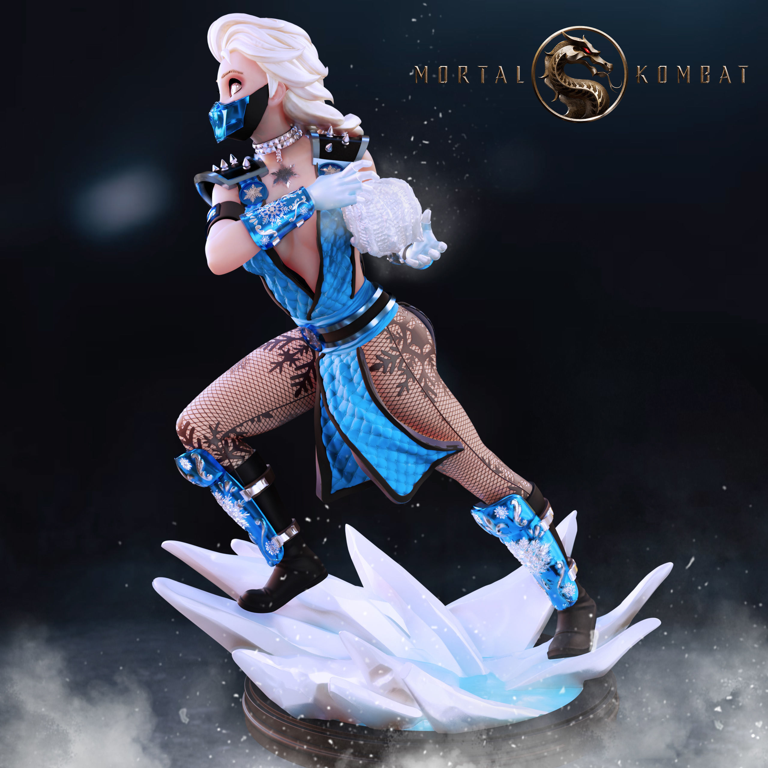 Elsa Sub-Zero Fan Art 3D print model_1