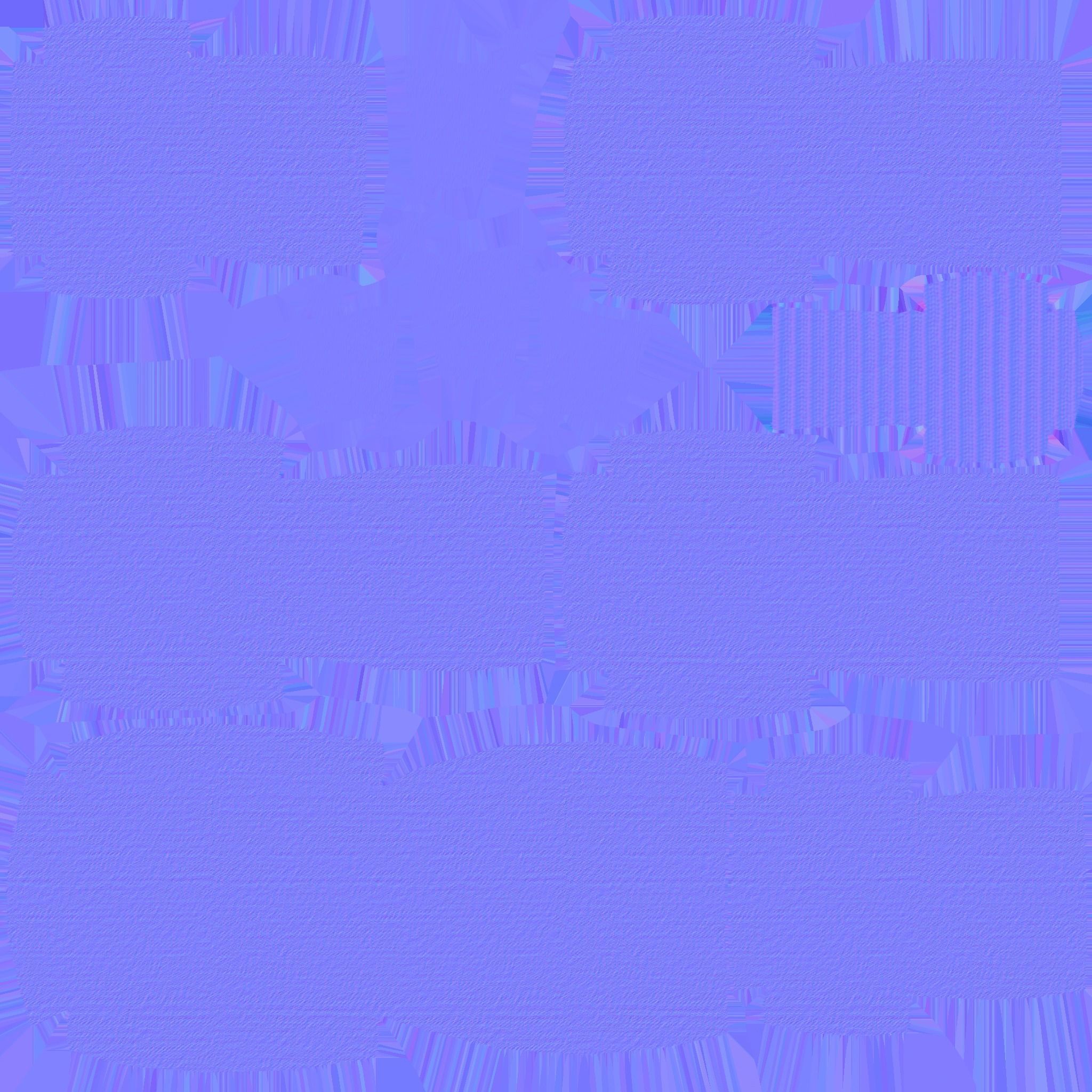 Purple Armchair Pillow - Furniture Interior Design Low-poly 3D model_16