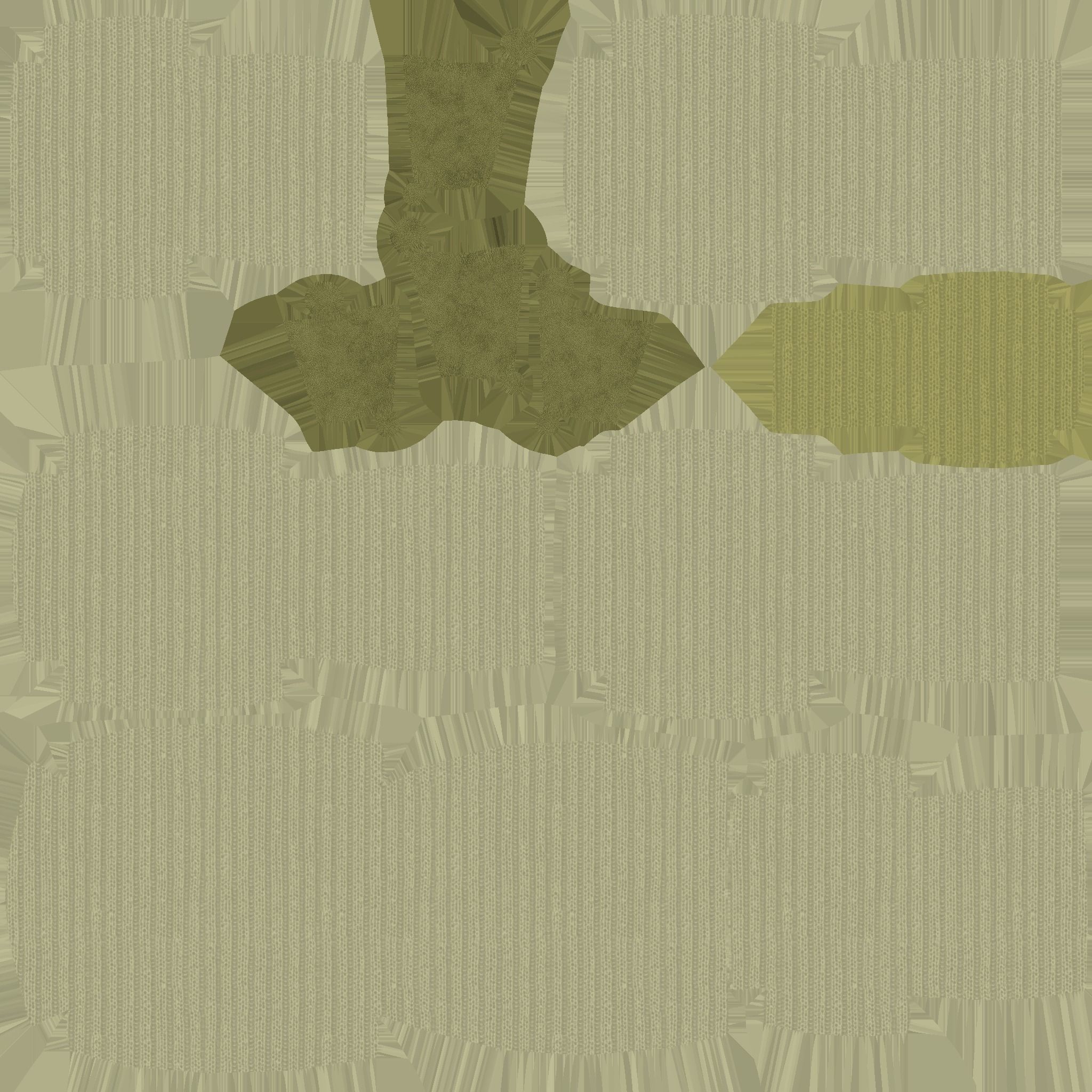 Yellow Armchair Pillow - Furniture Interior Design Low-poly 3D model_11