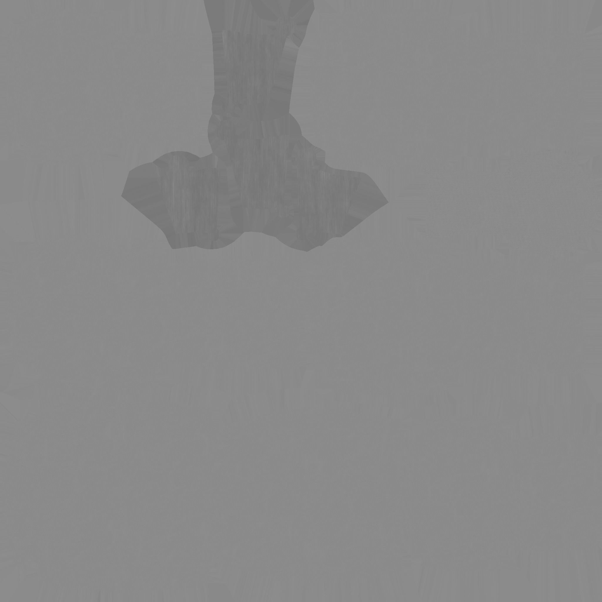 Brown Leather Armchair Pillow - Furniture Interior Design Low-poly 3D model_14