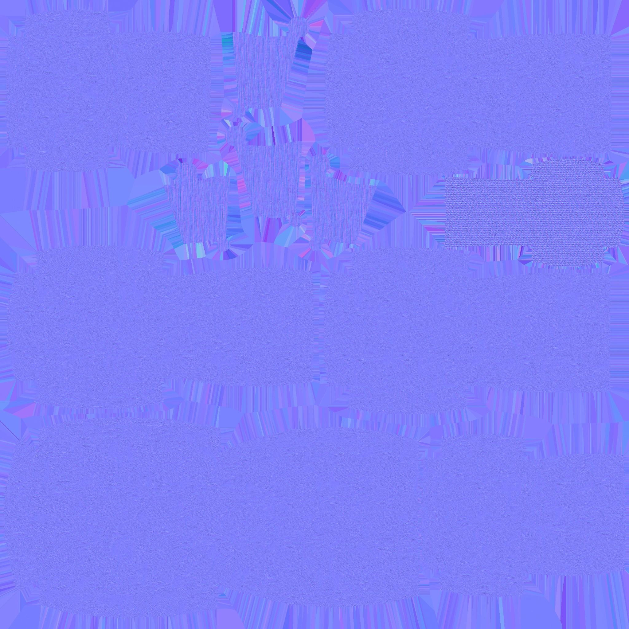 Brown Leather Armchair Pillow - Furniture Interior Design Low-poly 3D model_16