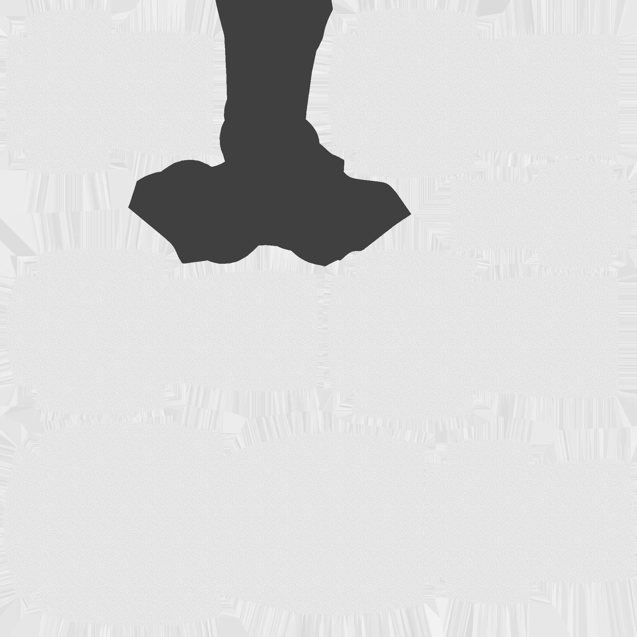 Blue Plaid Armchair Pillow - Furniture Interior Design Low-poly 3D model_16