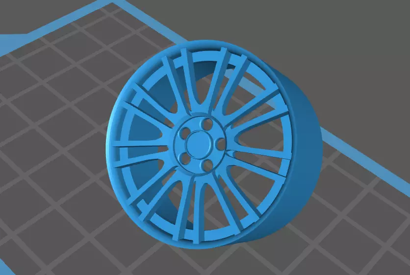 Subaru STI Wheels 3D print model_0