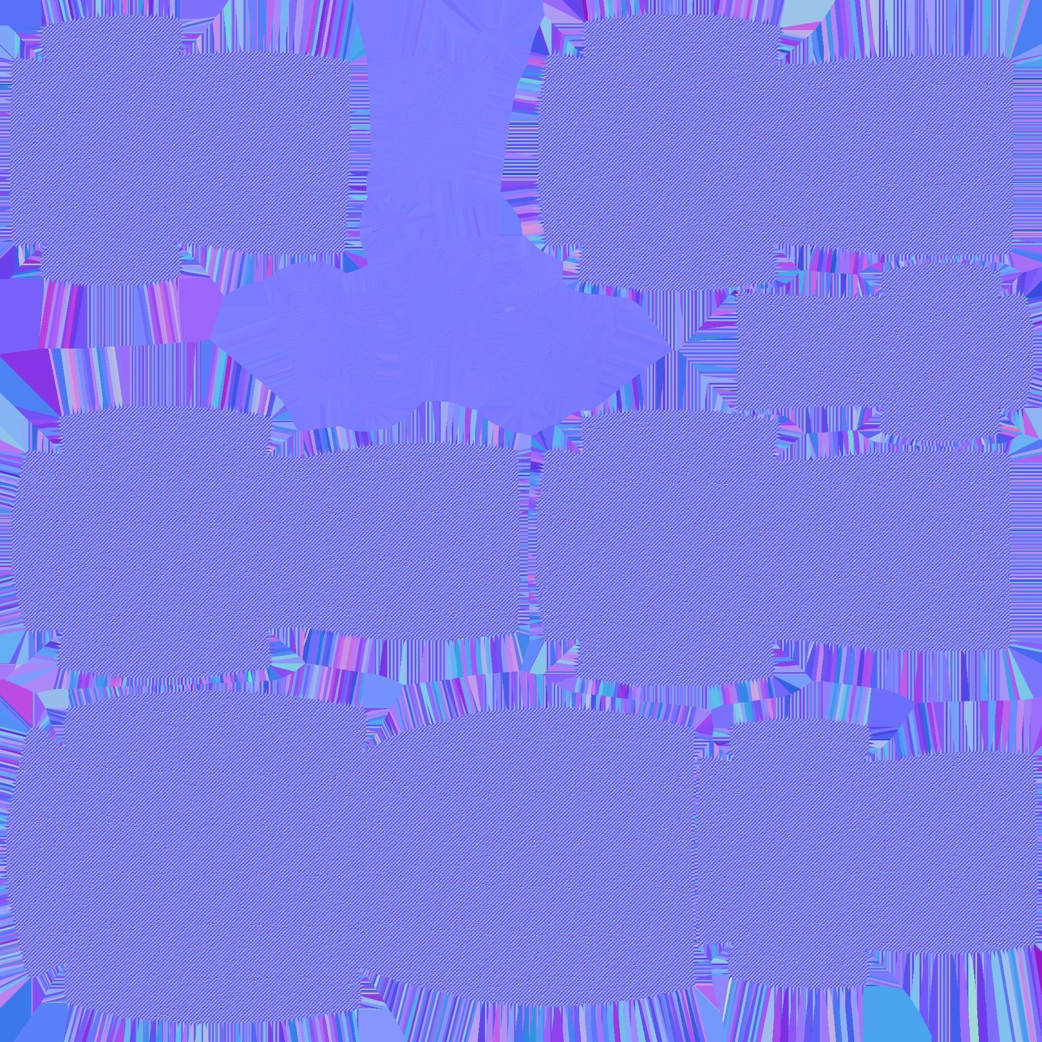 Red Plaid Armchair Pillow - Furniture Interior Design Low-poly 3D model_15