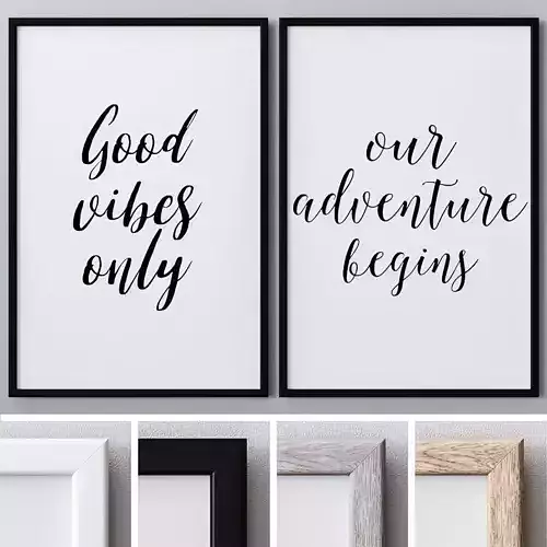 Photo Frames Set  283 3D model