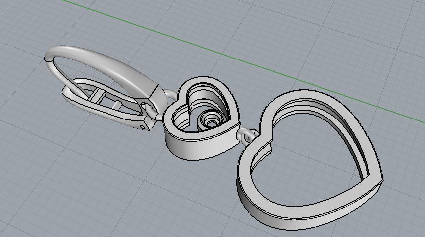 Ring and Earrings 151 3D print model_12