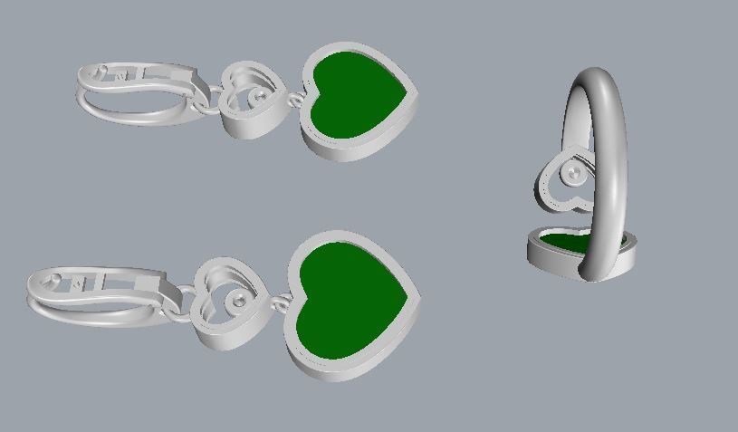 Ring and Earrings 151 3D print model_13